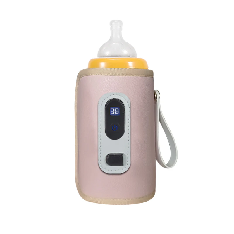 Calentador De Botella De Leche Y Fórmula USB Con Pantalla LED 5 Temperaturas Ajustables Mantenedor De Calor Para Bebé Libre de Látex Libre de PVC Libre de BPA