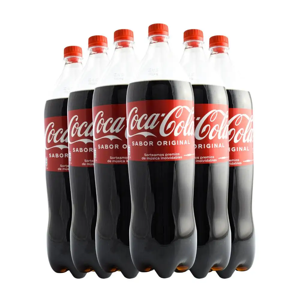 Original Coca Cola 2 liter bottle 6 bottle pack