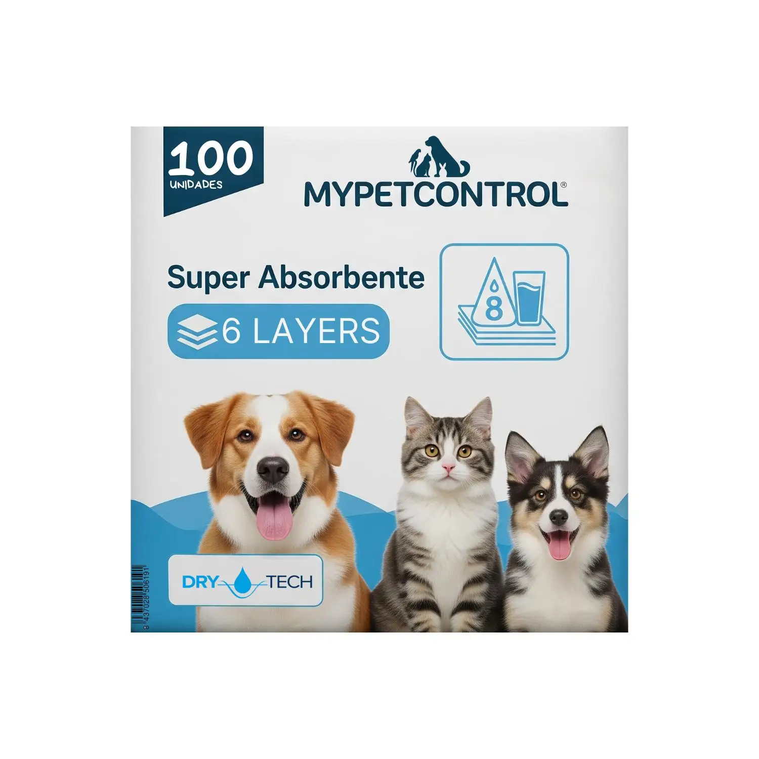 Lifelong - 100 u dog pads hygienic training mat for dogs. Ultra absorbent 60cm*60cm,