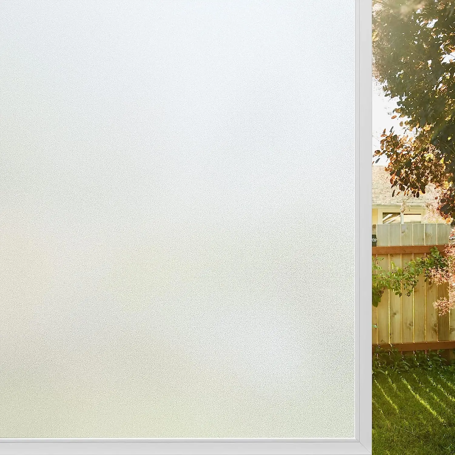 Ninguno Kingnetstore - Vinilo Película Lámina Cristal Para Ventanas Privacidad Y Protección De Rayo Uv Vinilos Para Cristales Vidrio Opaco, Estático Anti Uv, Vinilo Autoadhesivo Decorativo Para Puertas