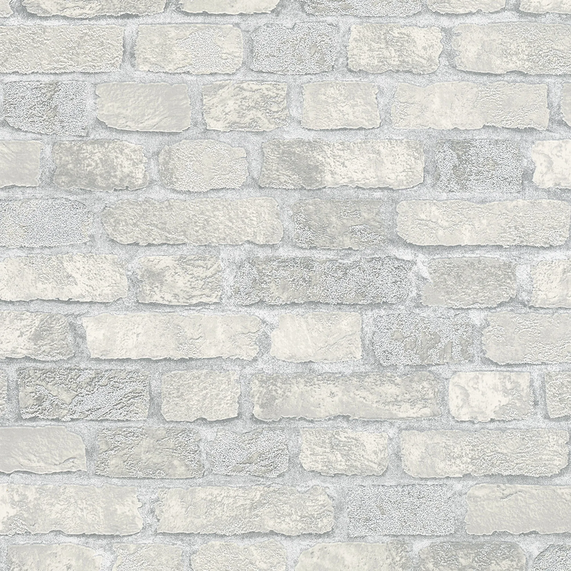 Papel Pintado Havel 3D con Relieve Espumado y Tacto Efecto Piedra en Blanco Humo