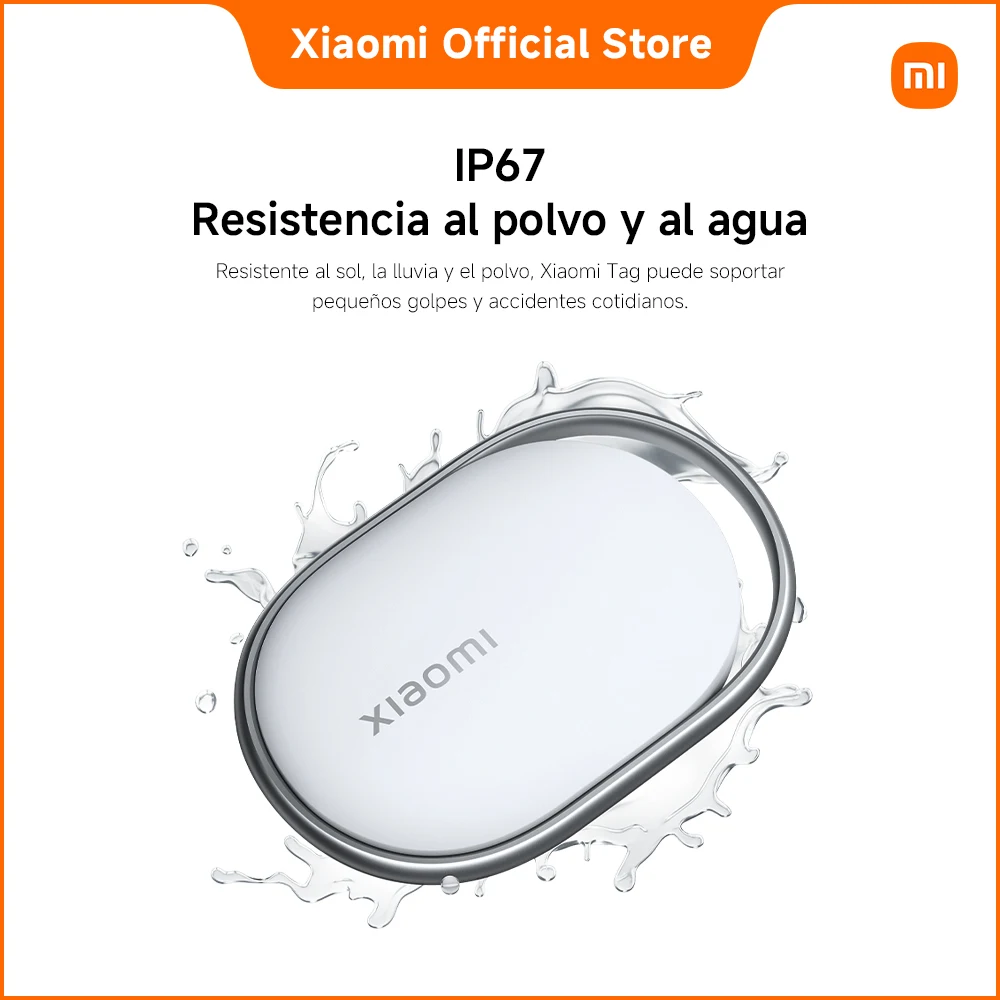 Oficial | Xiaomi Tag, Compatible con Apple Find My y Google Android Find Hub, Encuentra tus objetos de forma remota, Notificaciones de protección de la privacidad, Diseño ligero de 10 g con resistencia al polvo y al agua IP67 3