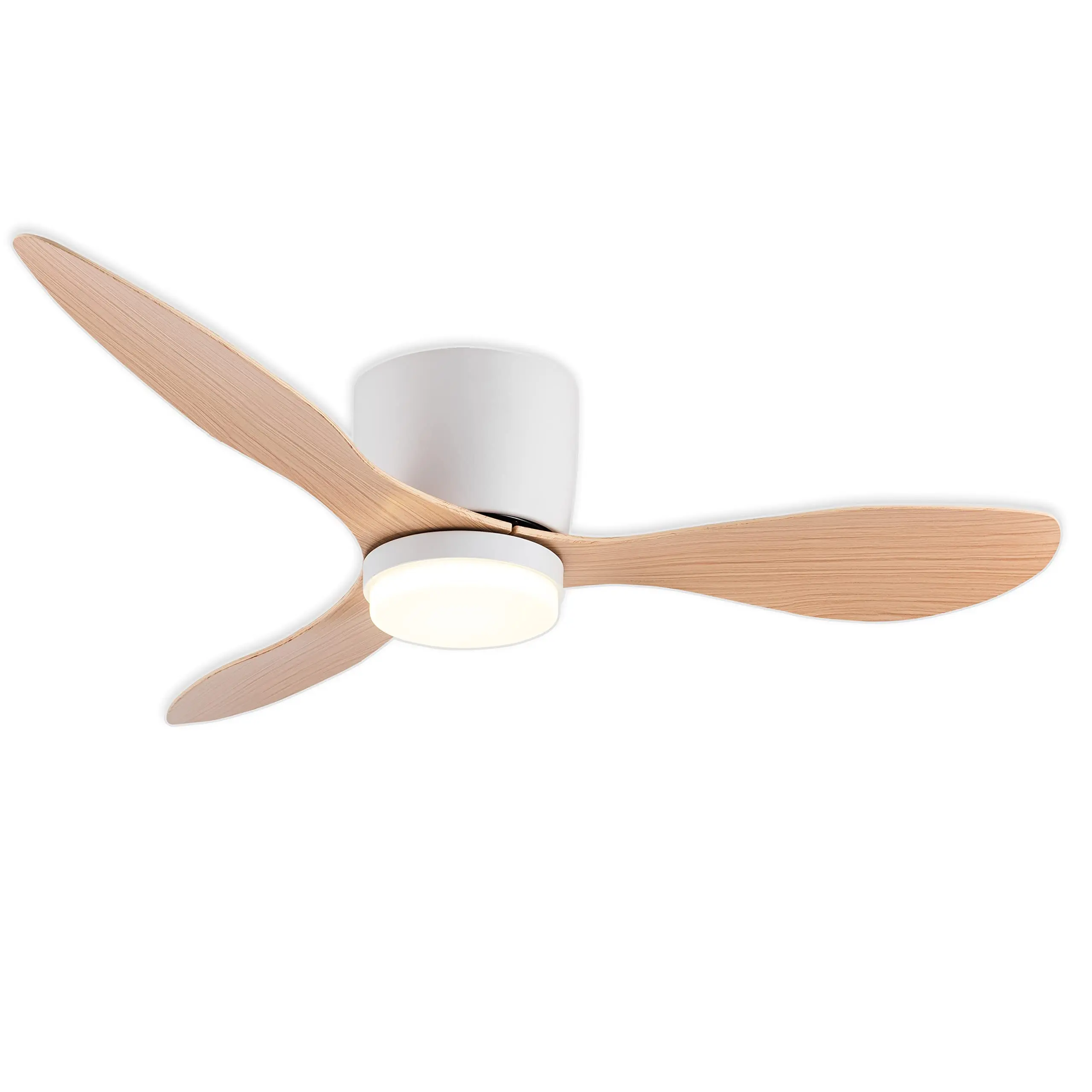 Ventilador de Techo con Luz LED 40W Regulable y Motor DC Silencioso | 6 Velocidades, Función Verano/Invierno, Mando a Distancia | Diseño Moderno (