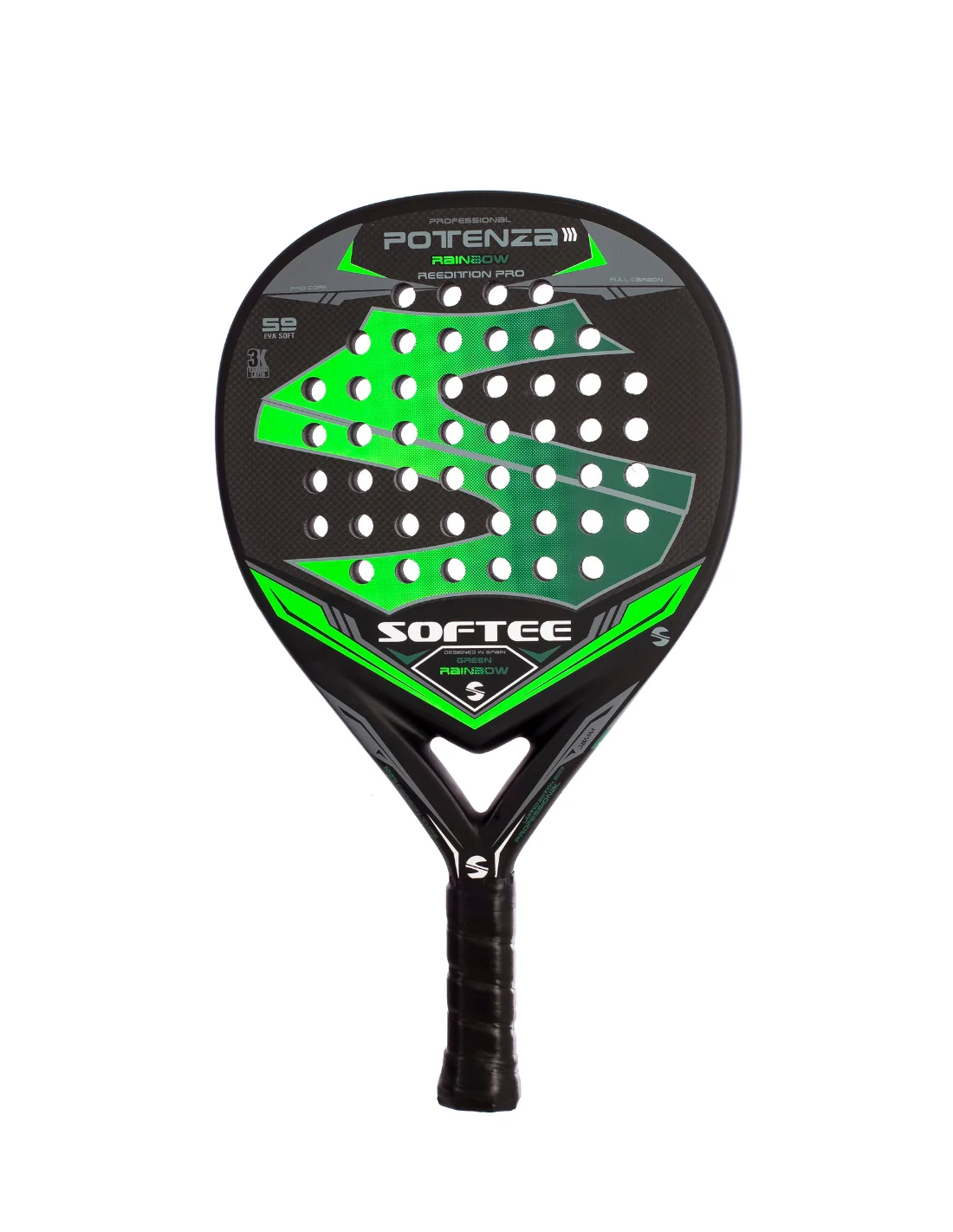 Paddle shovel Softee Potenza Rainbow Green + 1 Protector