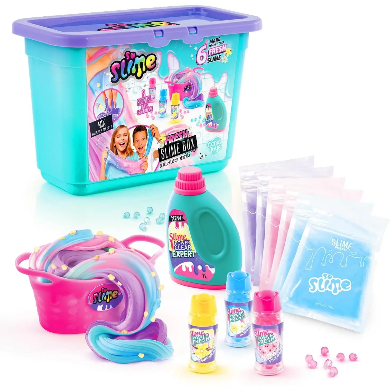 Kit Slime fresh sensation 6 units channel Toys