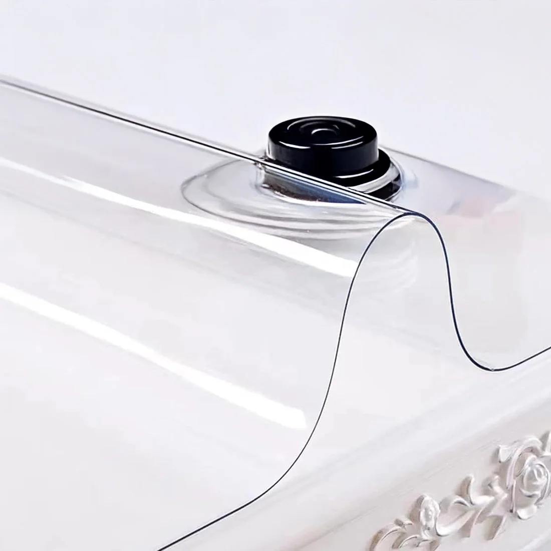 Transparent PVC Tablecloth PANDAHOME - Waterproof, Stain-Resistant, Durable Rectangular Table Protector for Home and Kitchen, Ideal for Parties and Easy Cleaning #2