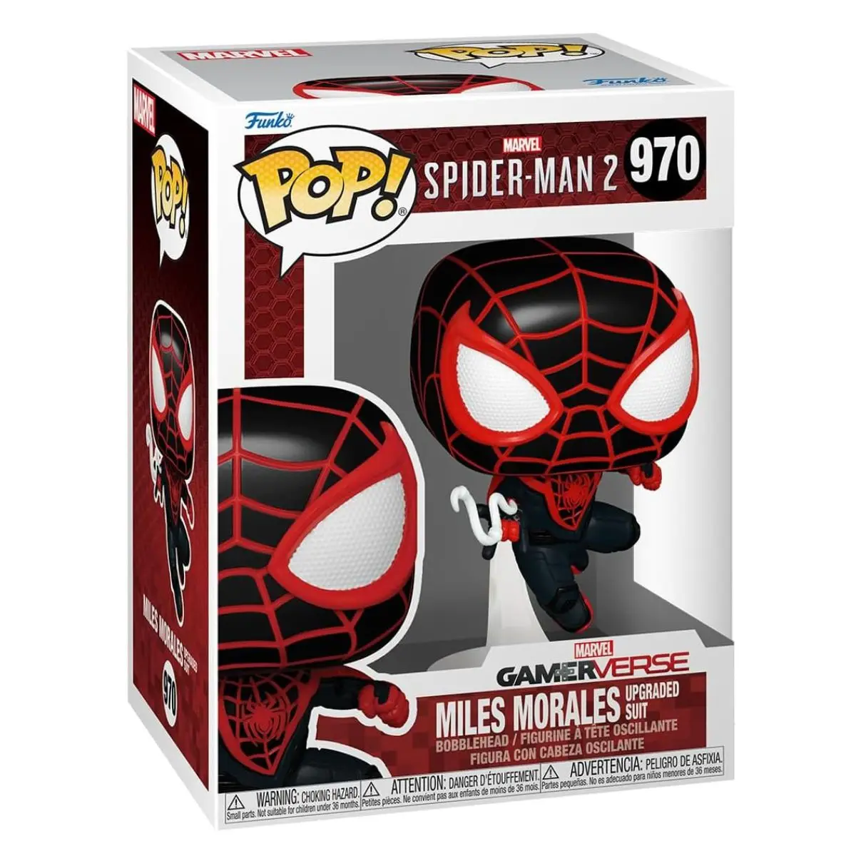 FUNKO POP! SPIDER-MAN 2 - MILES MORALES (TRAJE MEJORADO), 76108, Nº970, TIENDA CON LICENCIA OFICIAL