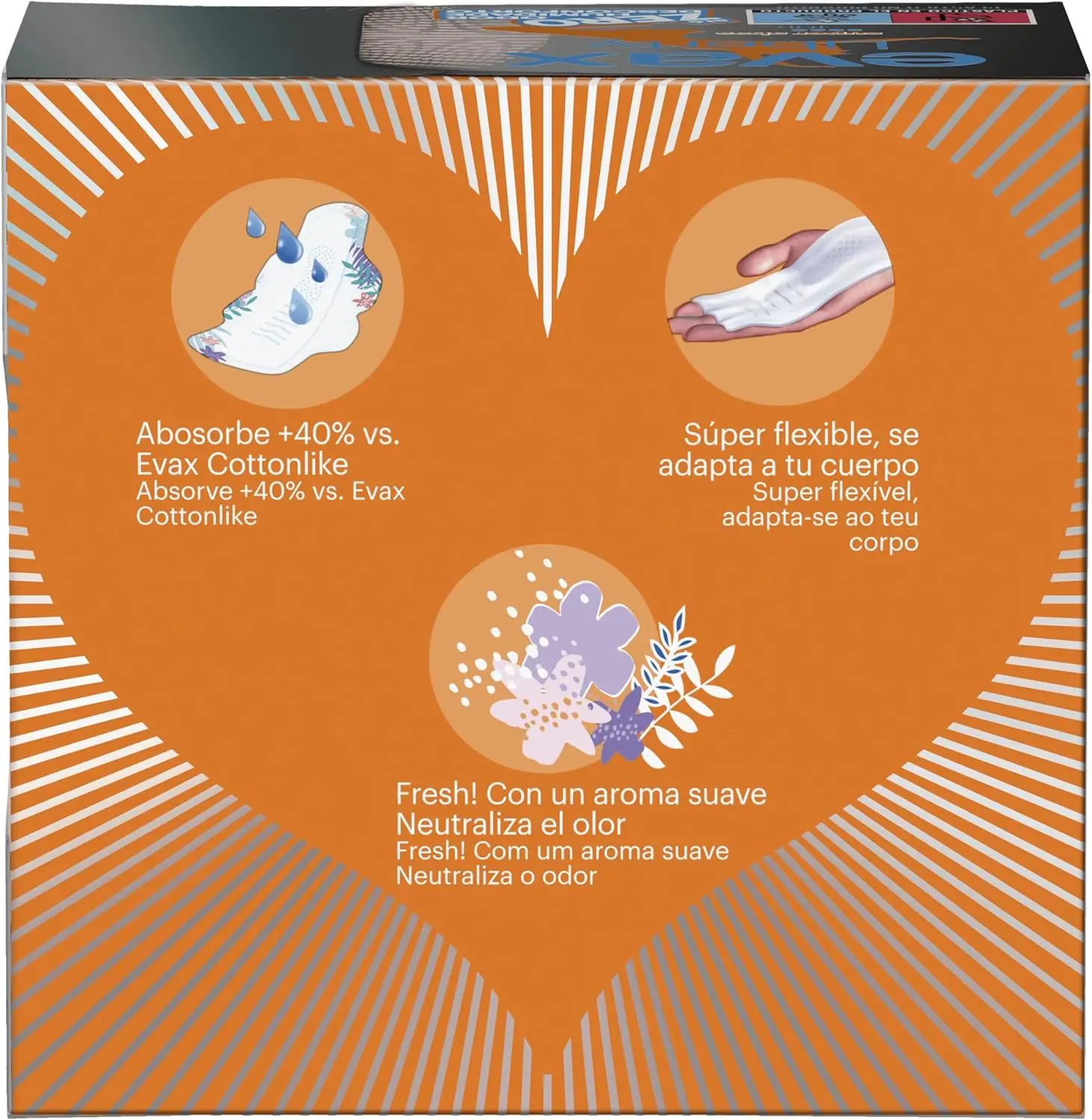 Evax Liberty Super Wings Pads - 80 Units, Regular Flow, Flexible and Breathable, with Light Fragrance for Freshness, Ideal Feminine Hygiene Solution. #2