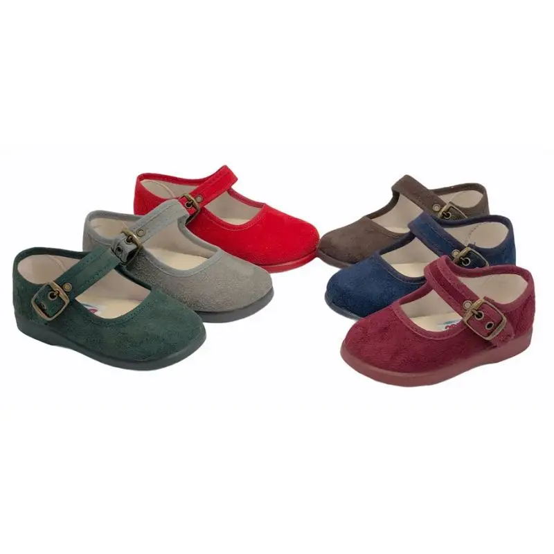 Merceditas para niña con hebilla