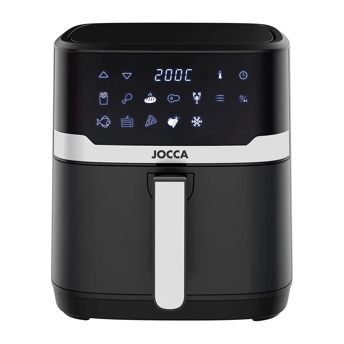 Jocca Freidora de Aire Digital 6,5L con 9 Programas Automáticos y  Pantalla LED Táctil