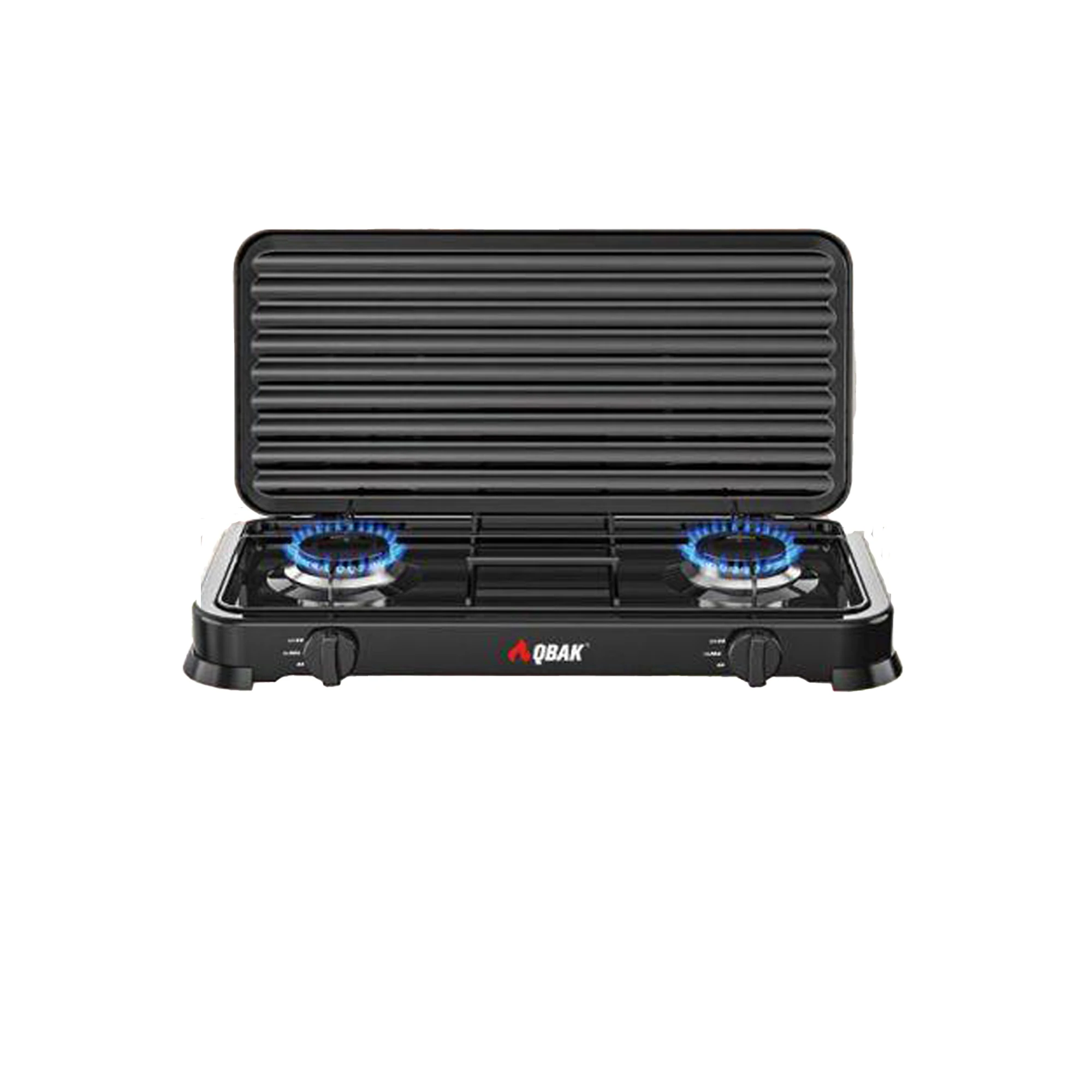UD -  Camping gas hornillo Doble Qbak , Qbak Cocina Portatil , adaptable en butano y propano.