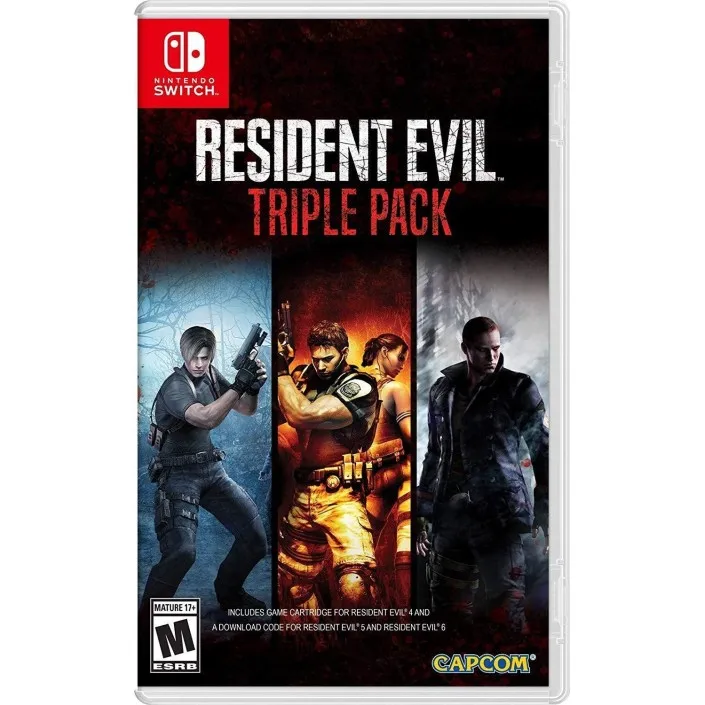 Juego Resident Evil Triple Pack para Nintendo Switch - Importación USA Nuevo - Original - Precintado PAL EU - Nuevo Original Precintado