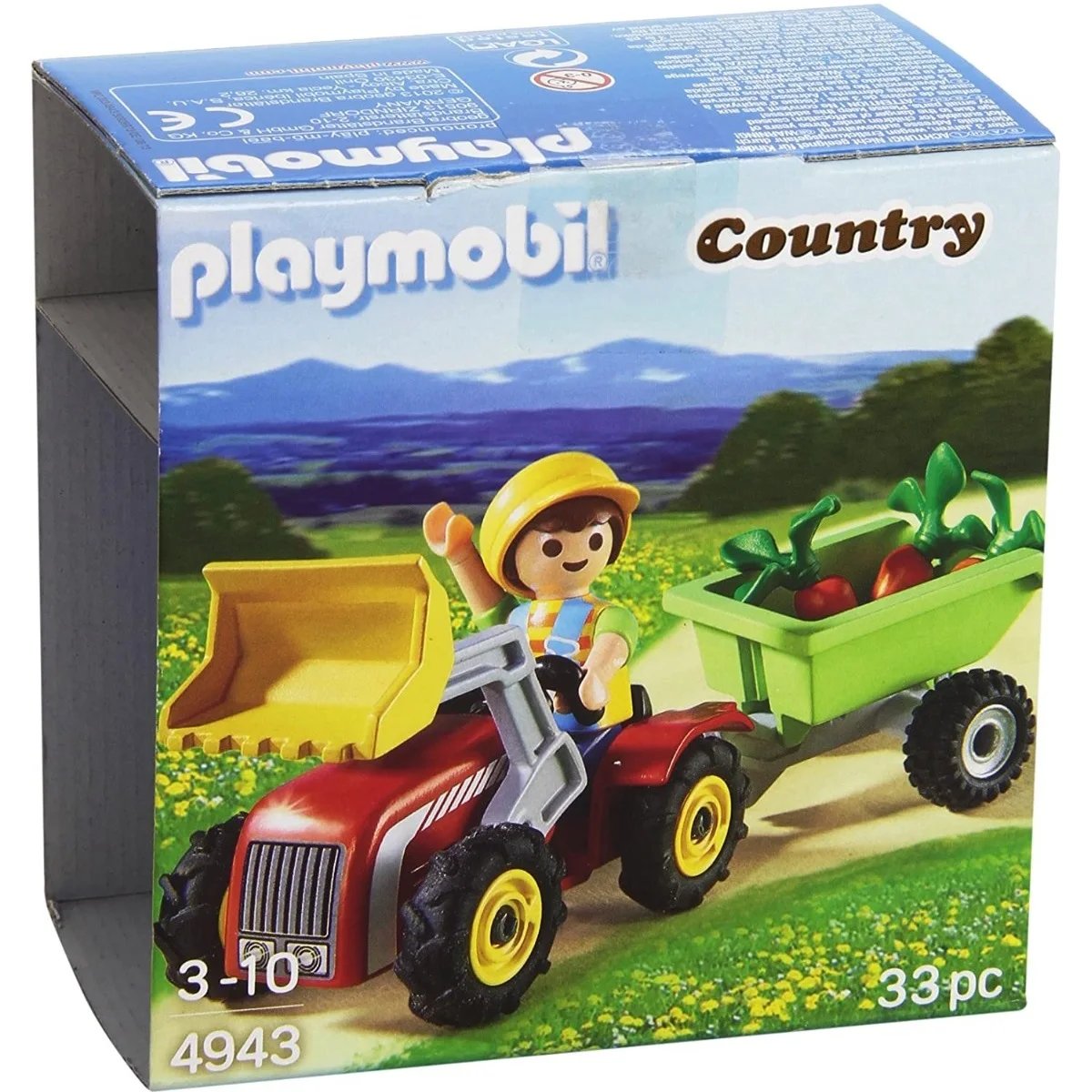 PLAYMOBIL - FIGURAS ORIGINALES, NIÑO CON PEQUEÑO TRACTOR, 4943, TIENDA CON LICENCIA OFICIAL