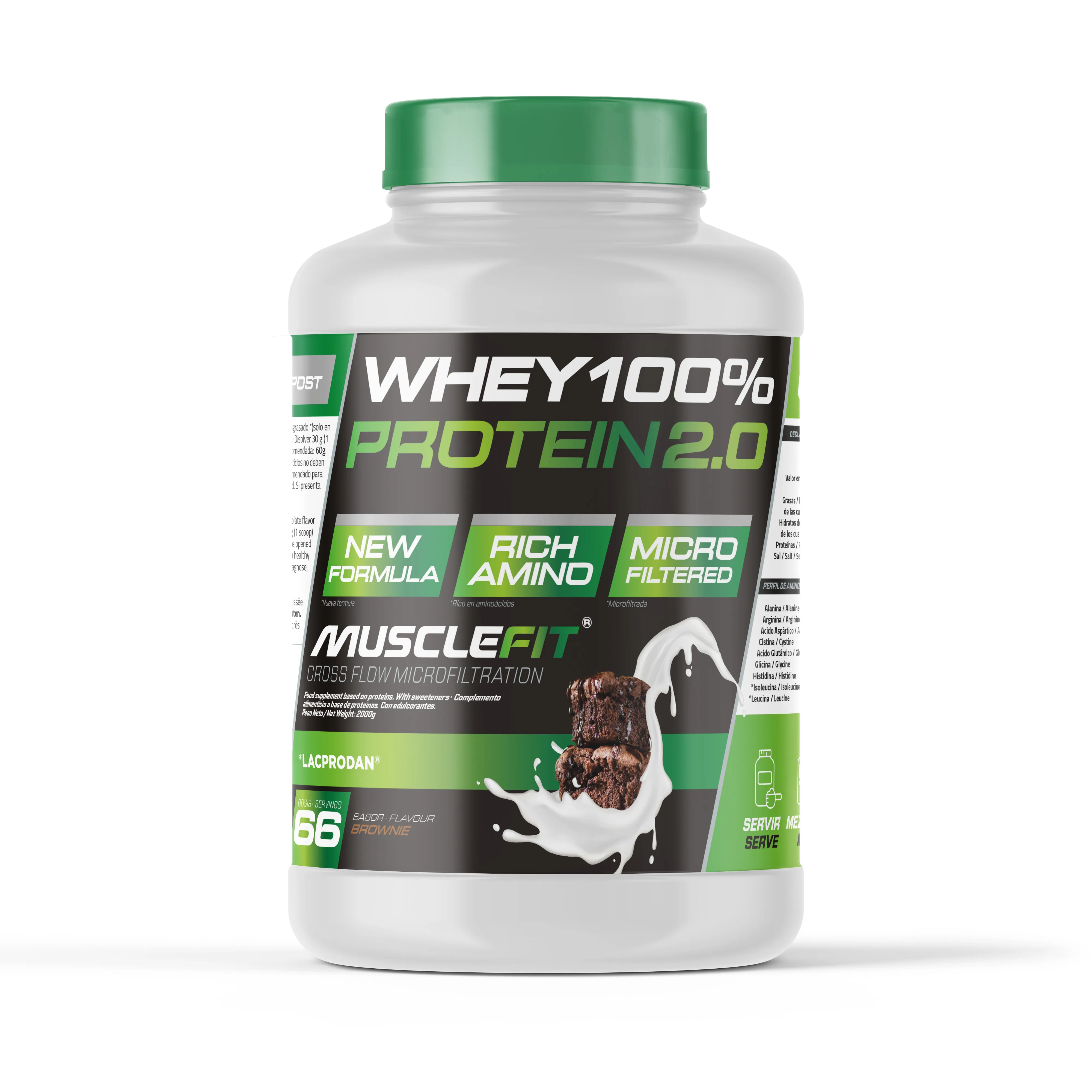 Whey 100% Protein 2000g - MuscleFit│MUSCLECULT corner concentrate Protein for muscle building