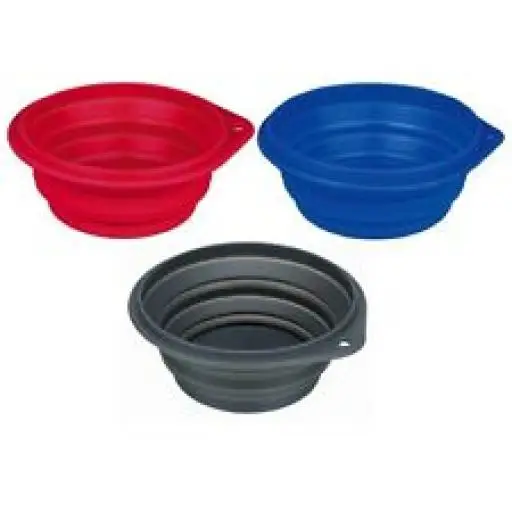 Trixie Comedero Viaje Plegable de Silicona - 11 cm