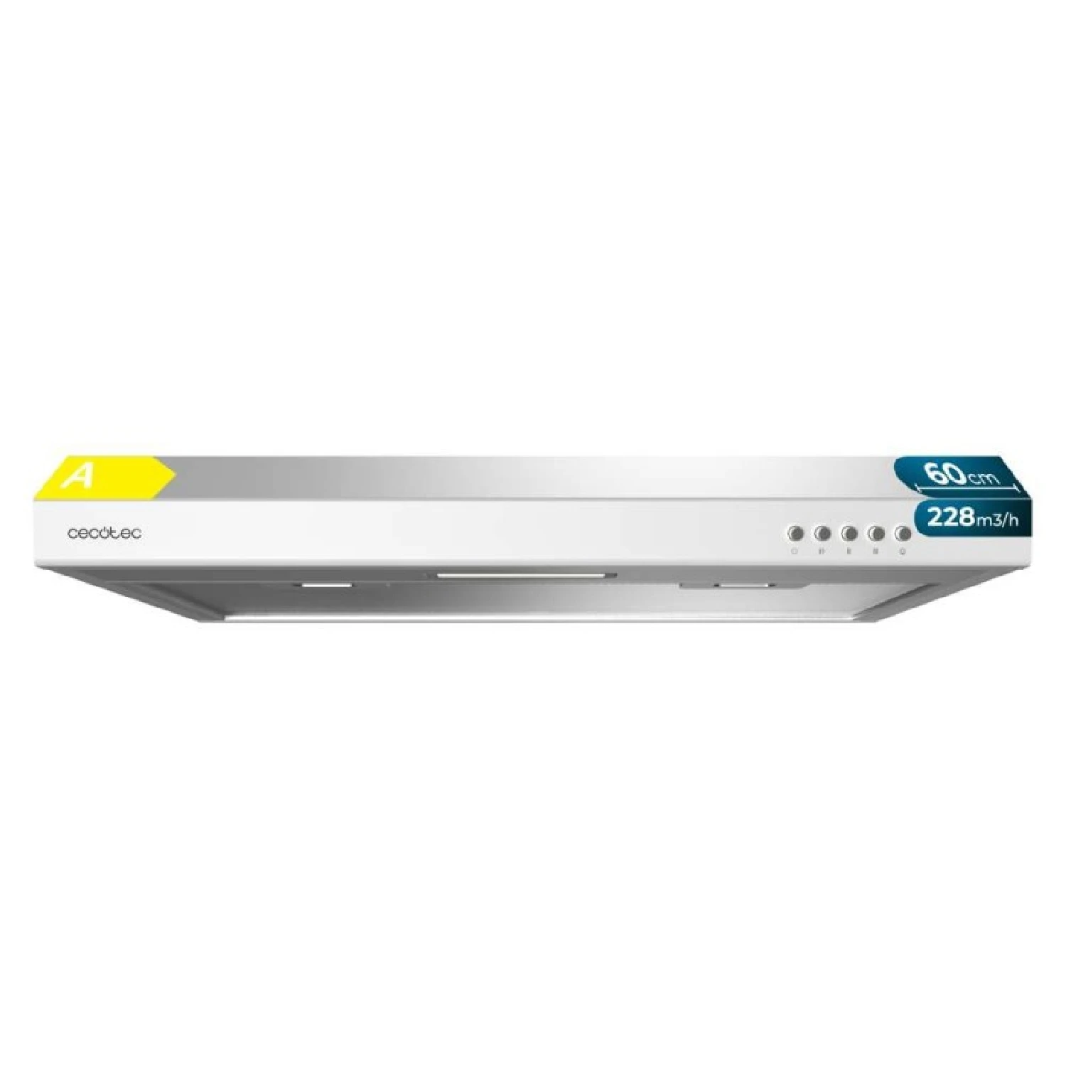 Cecotec Campana Extractora Convencional 60 cm Bolero Flux CM 602100 White