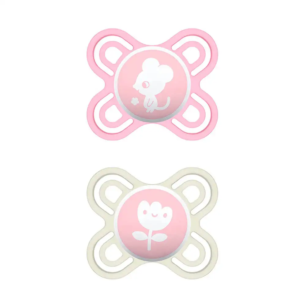 Mam Perfect Start Chupete Silicona Rosa 2U 0-2M
