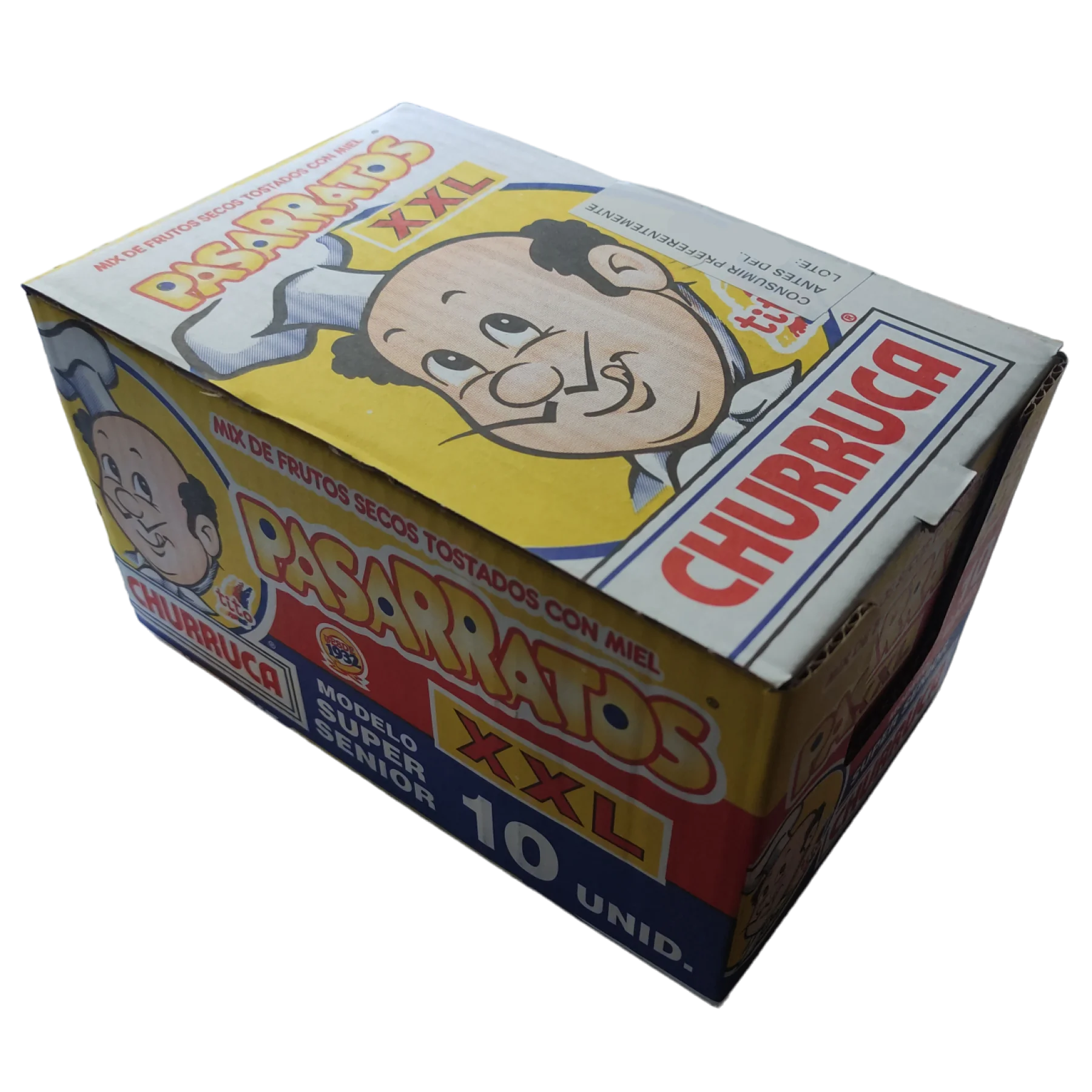 Churruca Pasarratos XXL Súper Senior 10 ud de 80 g. Mix de Frutos Secos Tostados con Miel