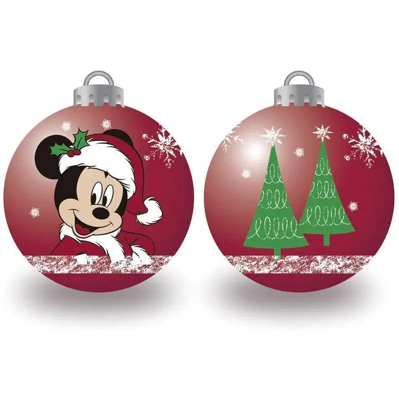 Gerimport - Disney Mickey Mouse - Pack 6 Bolas Rojas - Decoración Navideña única