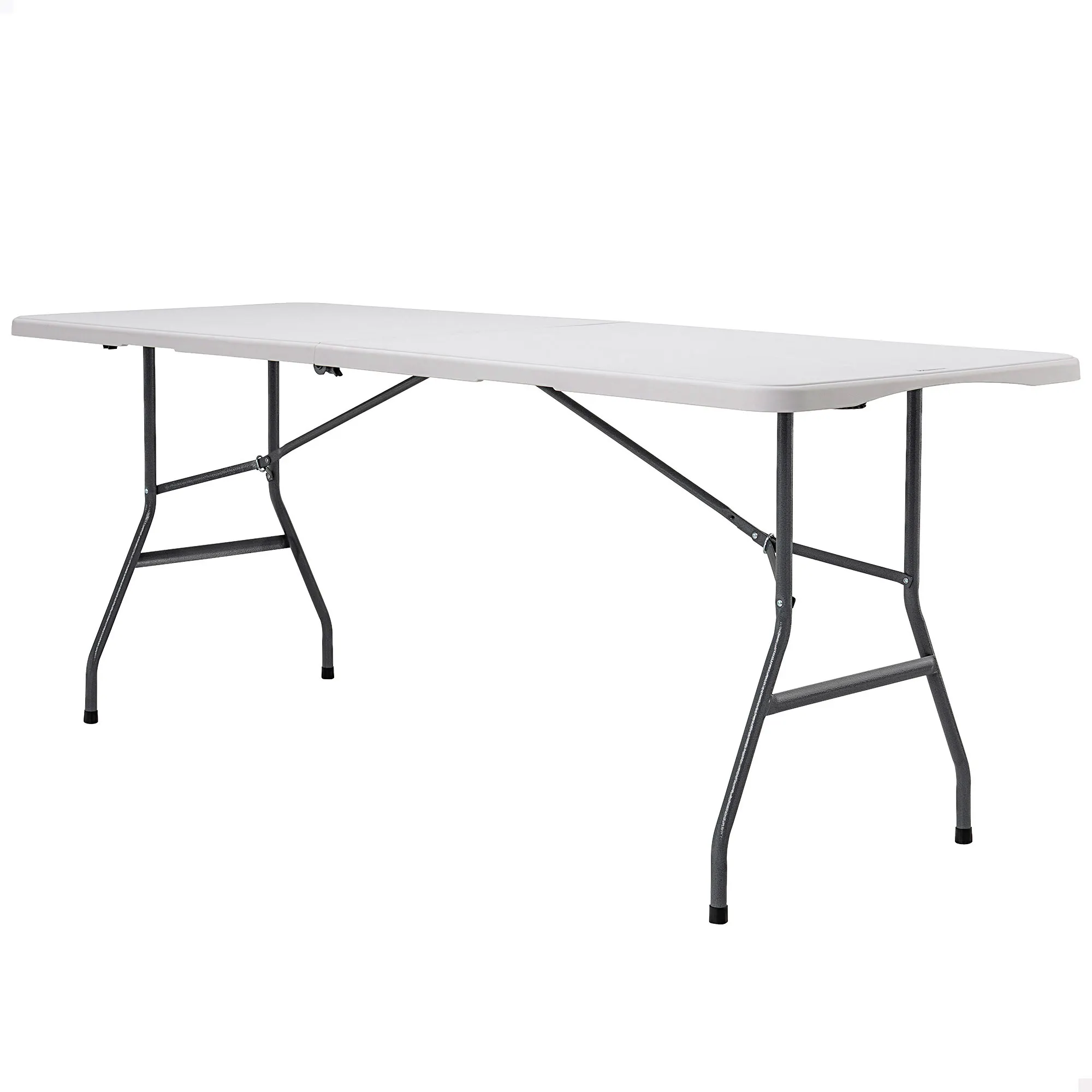 PEAKFORM - Mesa rectangular plegable, ultrarresistente blanca, 6 personas, medidas 180x70x74 cm, máx. peso soportado 213 kg, mesa exterior e interior para jardín, terraza, eventos y catering, camping
