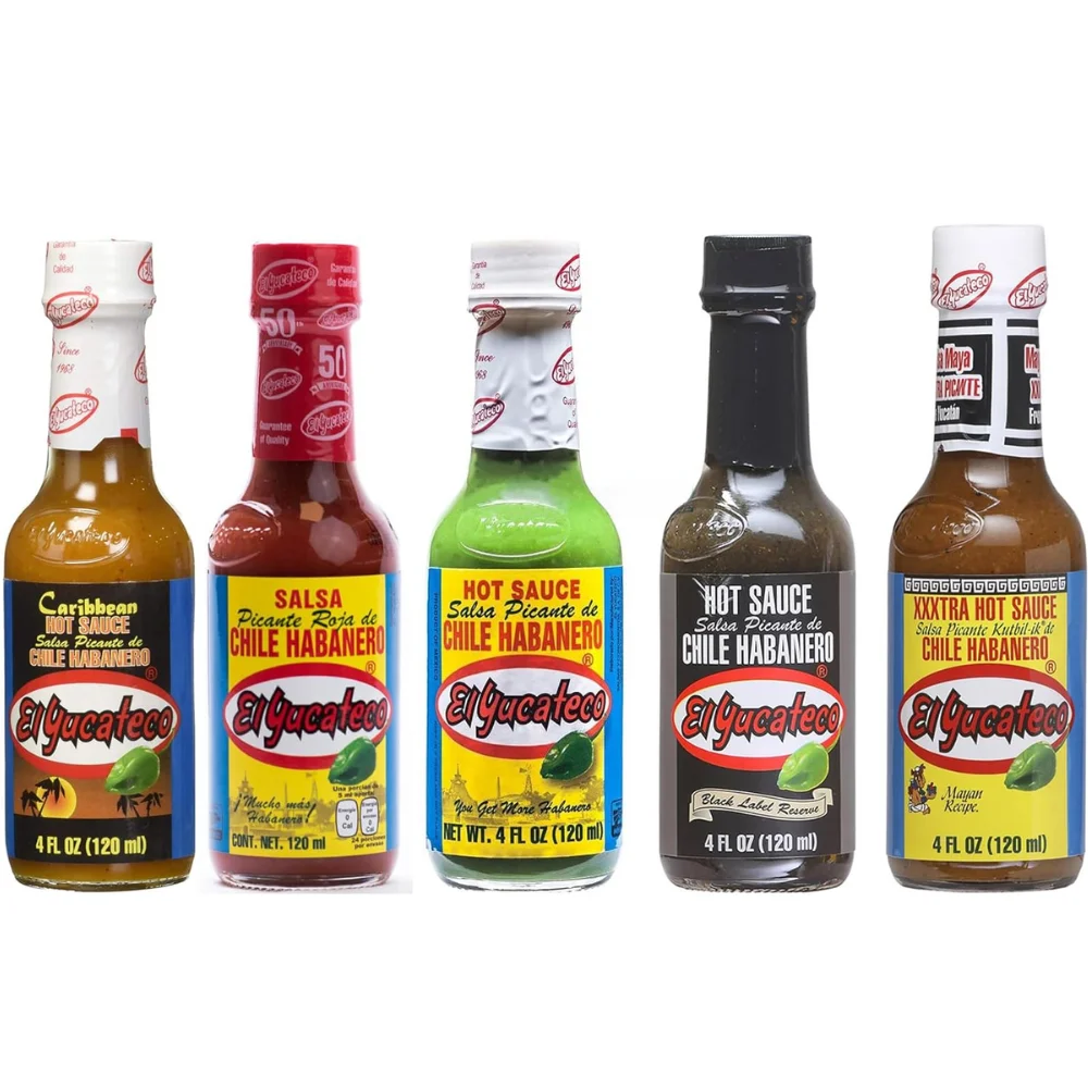 Wonderbox the Yucateco -5 sauces Yucateco chile authentic Mexican flavor