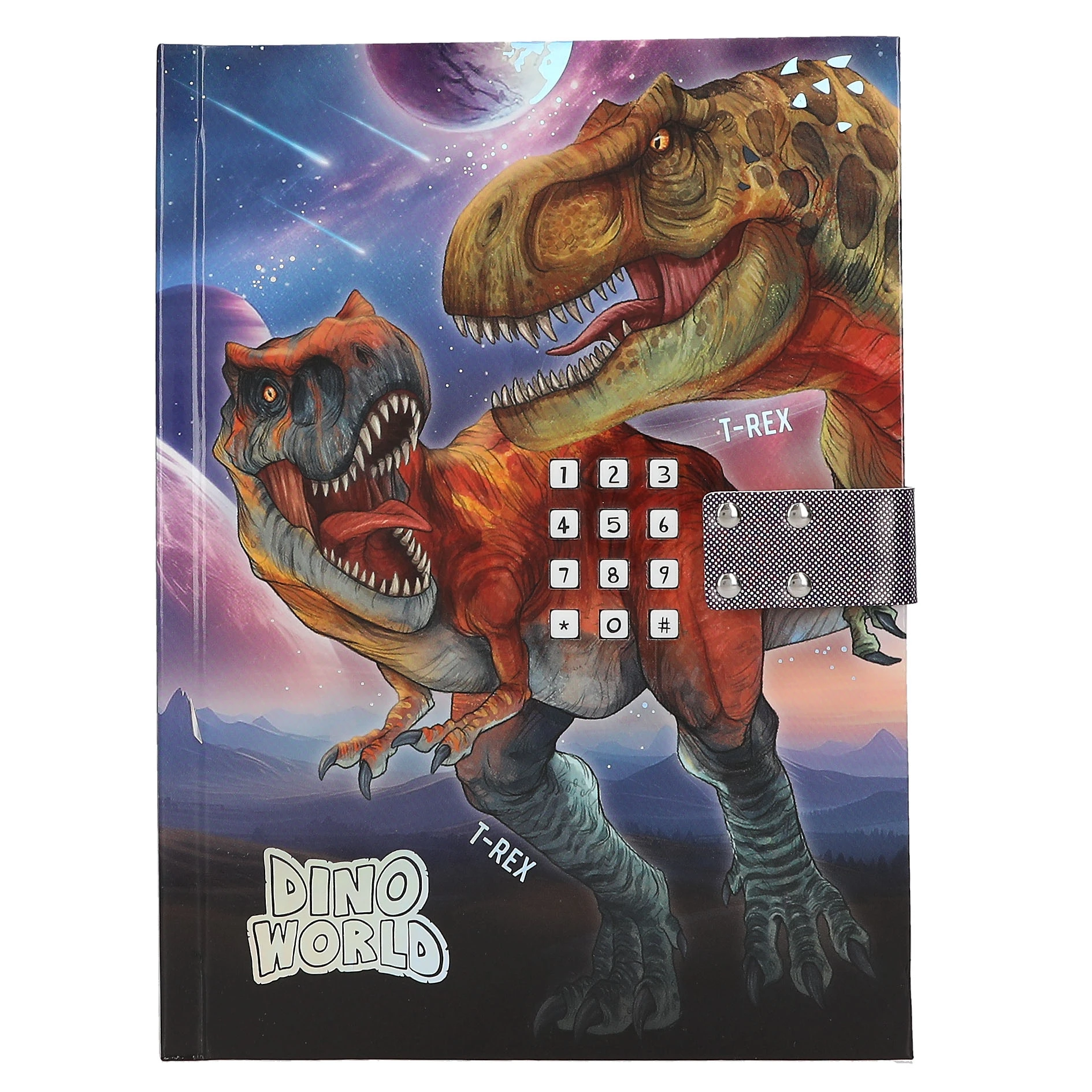 TOP MODEL - DIARIO CON CÓDIGO SECRETO DINO WORLD, 0013581, TIENDA CON LICENCIA OFICIAL