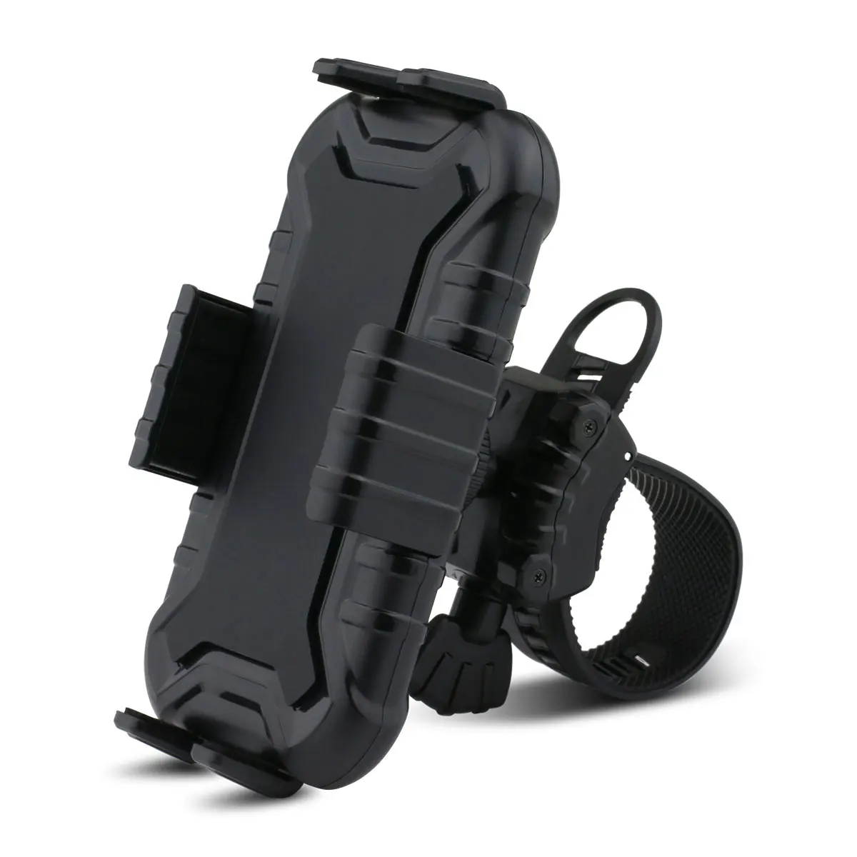 TEMCO Soporte de teléfono para bicicleta, Rotación ajustable de 360 grados, soporte de garras estirable, se adapta al manillar de bicicleta, motocicleta, Compatible con IPhone, Xiaomi, Redmi, Honor,
