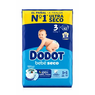 Dodot BebéSeco Talla 3 610 kg