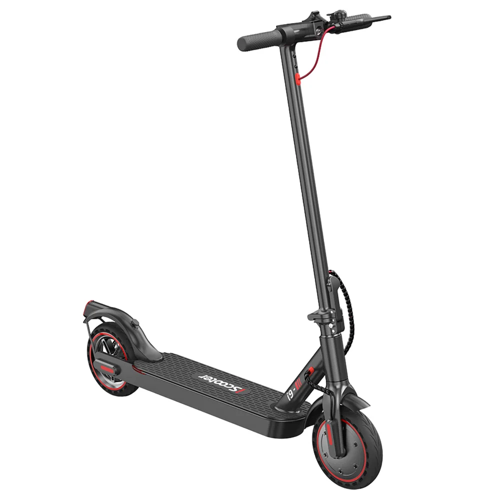 IScooter i9 folding electric scooter, 8.5 inch Honeycomb tires, 350W Motor, 7.5Ah battery, maximum speed of 30 km/h, Control via App, waterproof IP54