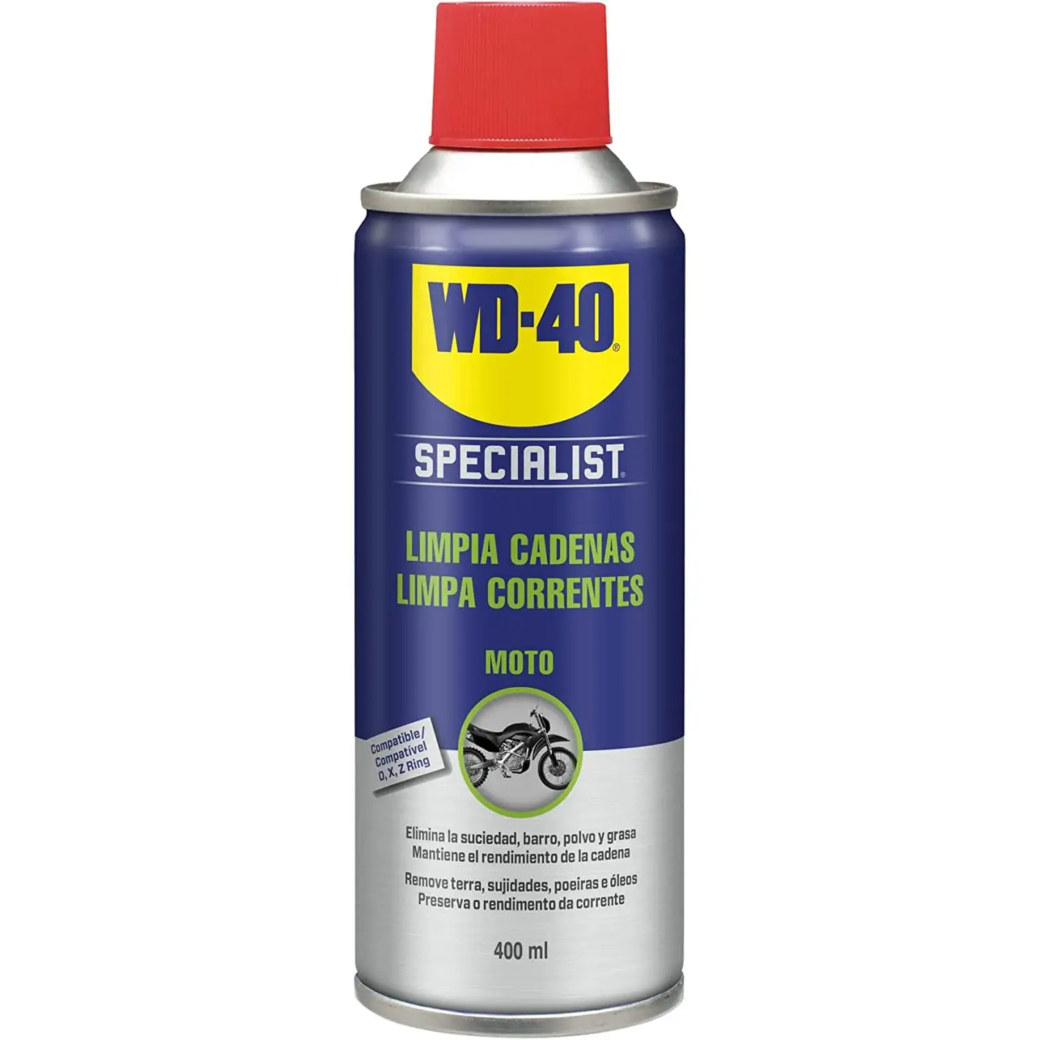 WD-40 Specialist Motorbike - Limpia Cadenas - Spray 400ml. WD40 Limpiador de cadenas motos. WD 40 mantenimiento moto. wd-40 mantenimiento cadenas moto. wd40 mantenimiento moto. wd 40 moto. limpia cadenas moto, cadenas