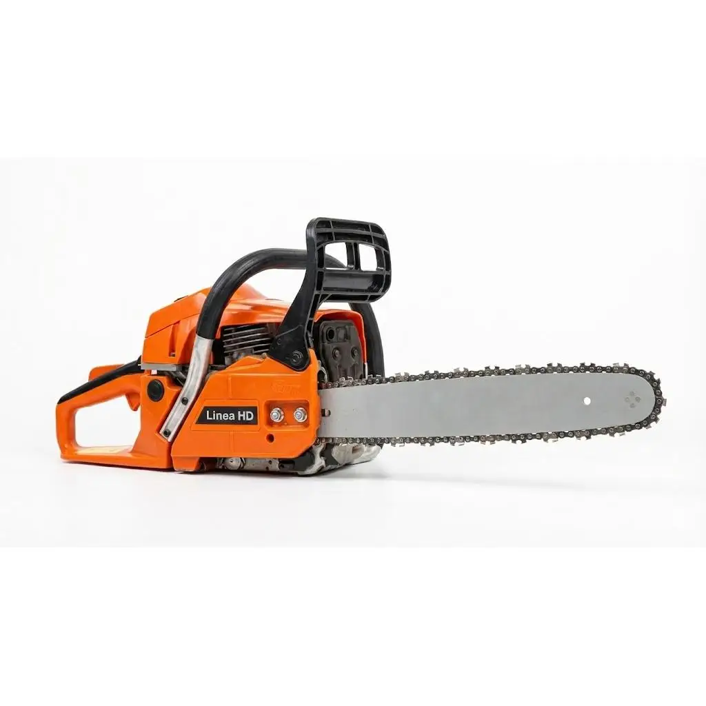 Motosierra de gasolina Linea HD motor 2 tiempos 52cc 2.0kw, espada 20”, longitud corte 50.8cm, para tala y poda, antivibración