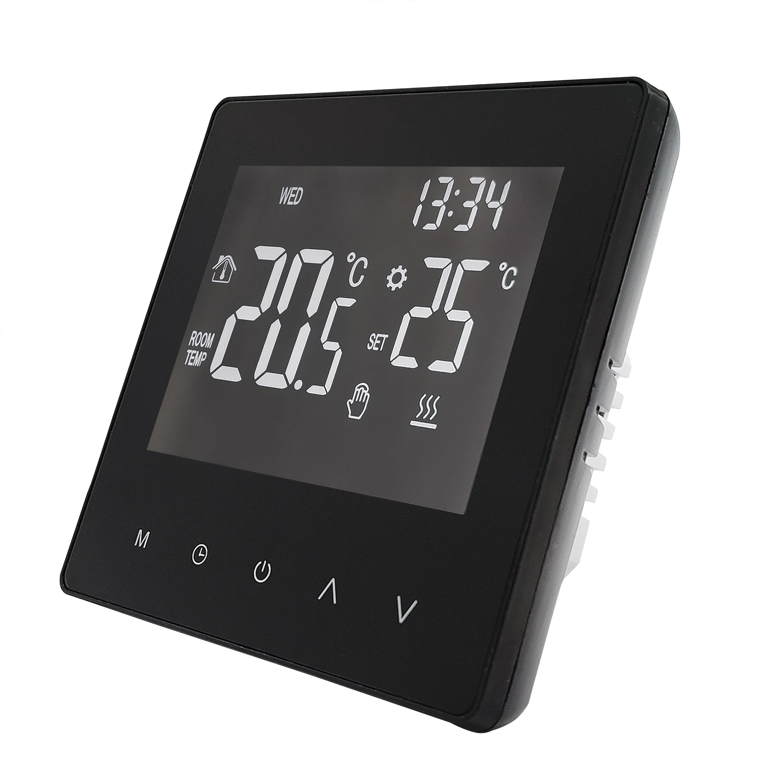 LED ATOMANT Termostato digital Inteligente WiFi para calefacción con control desde el móvil, compatible con calderas de gas, eléctricas o sistemas de suelo radiante, manejo mediante app Smart Life,