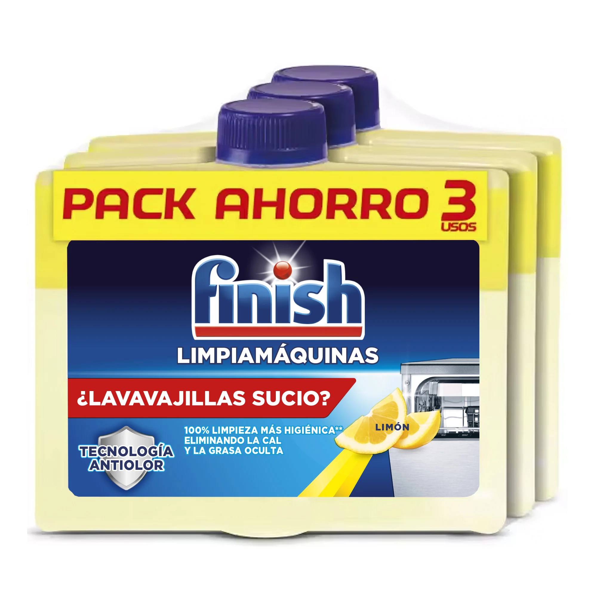 Finish Deep Cleaning Cleaners for Lemon Dishwasher-Saving Pack of 3