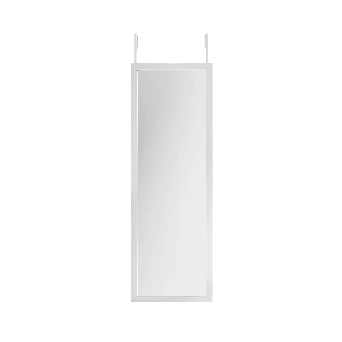 Acomoda Textil - Espejo Colgante de Puerta con Gancho para Habitación, Vestidor y Dormitorio. Espejo Cuerpo Entero Rectangular 109x35 cm Sin Agujeros 