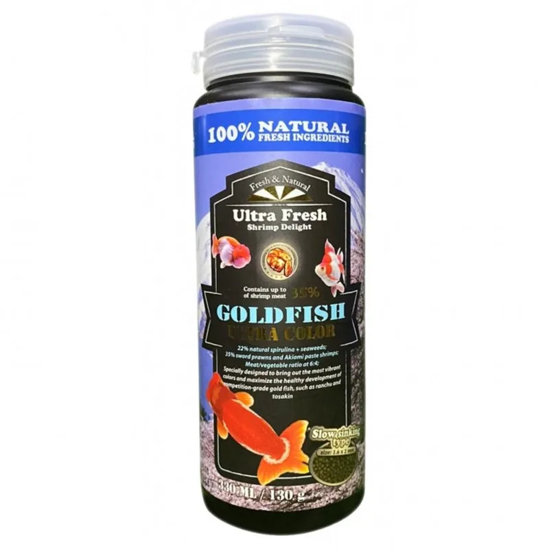 Azoo Ultra Fresh Agua fria 330ml. Alimento premium para peces de agua fria. Alimento en pellets para peces de agua fria.