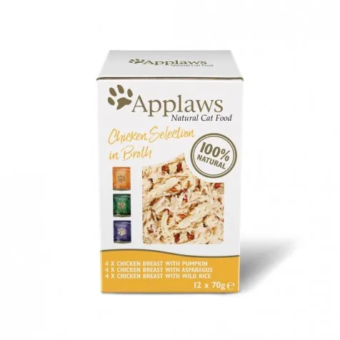 Applaws Sobre Gatos Adultos Caldo Multipack Pollo - 12 x 70 gr