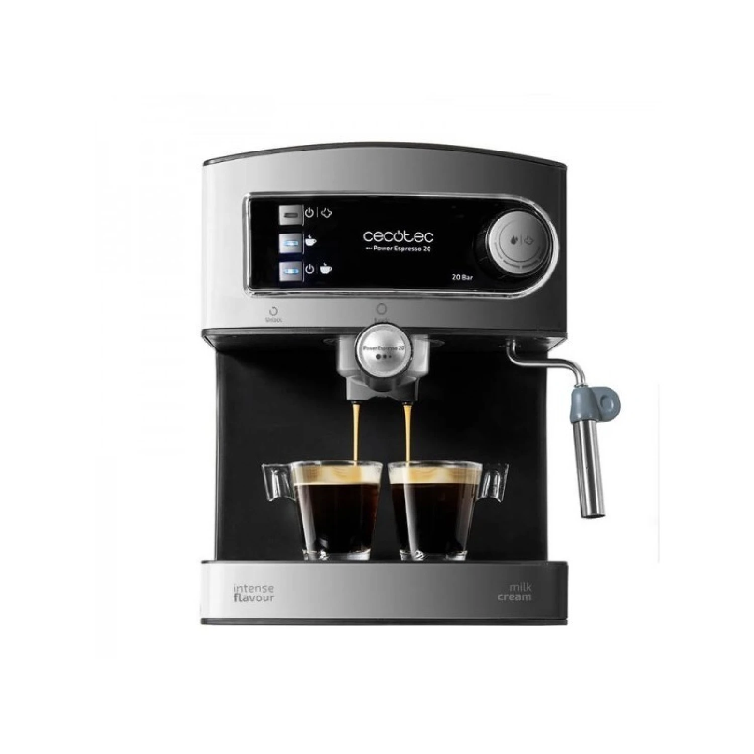 Cecotec Power Espresso 20 - Stainless Coffee Maker with 15 Liter Tank Cecotec