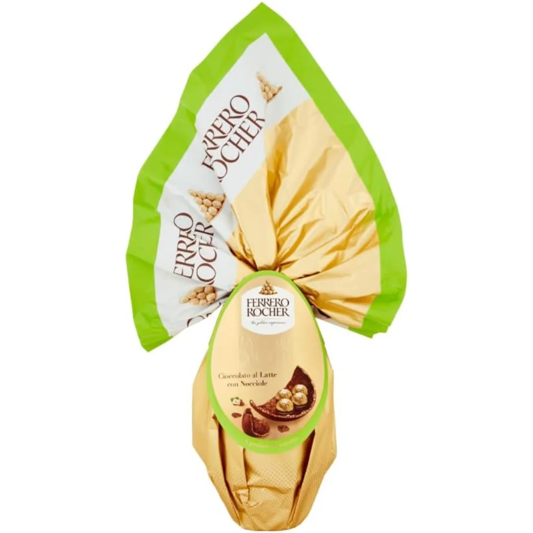 Huevo de Pascua Ferrero Rocher (212,5g) – Chocolate con Leche con Avellanas, Relleno Cremoso, Edición Especial – Regalo para Semana Santa y Celebraciones