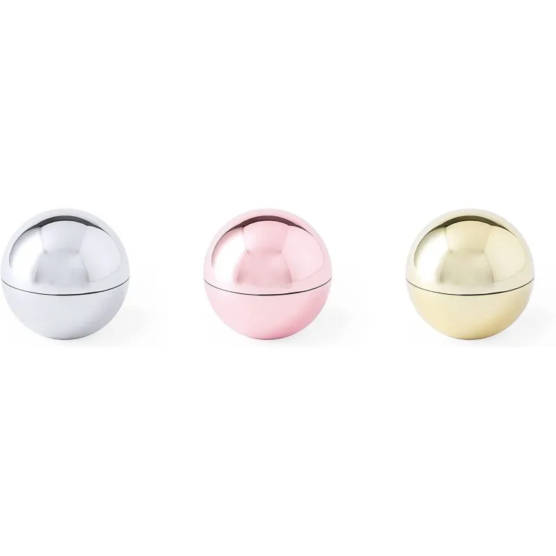 ‎Deliex delights of Extremadura. Lot 10 natural lip balms pink, silver and gold colors in round support with metallic UV finish. Dermatologically tested, balm wedding, balm detail