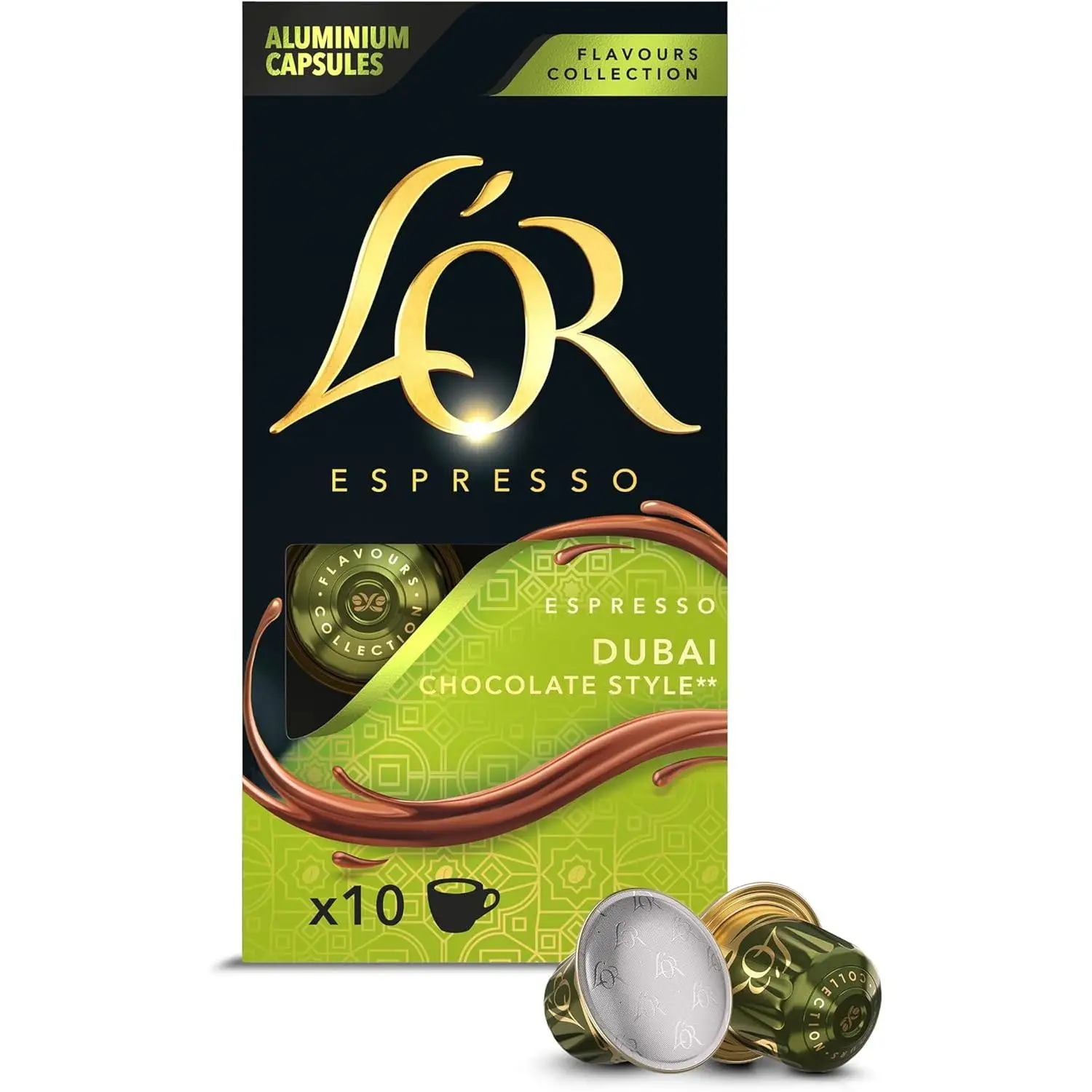 Café cápsulas chocolate y pistacho 10 capsulas  Budai -L'or