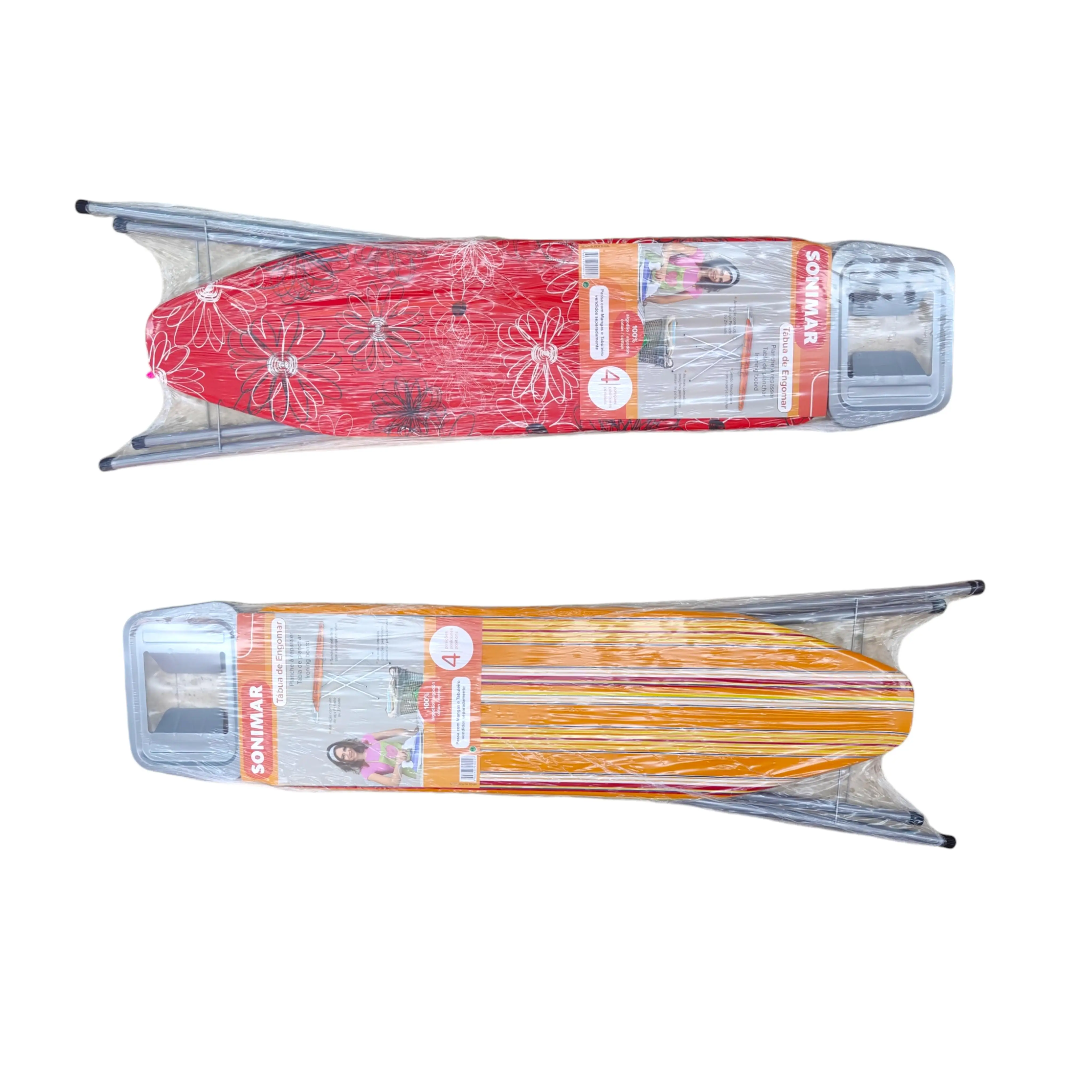 Tabla de planchar grande de 3-4 posiciones Metal Funda 100% algodon gran calidad Sonimar PORTUGAL Envio color y modelos funda plancha aleatorias segun disponibilidad
