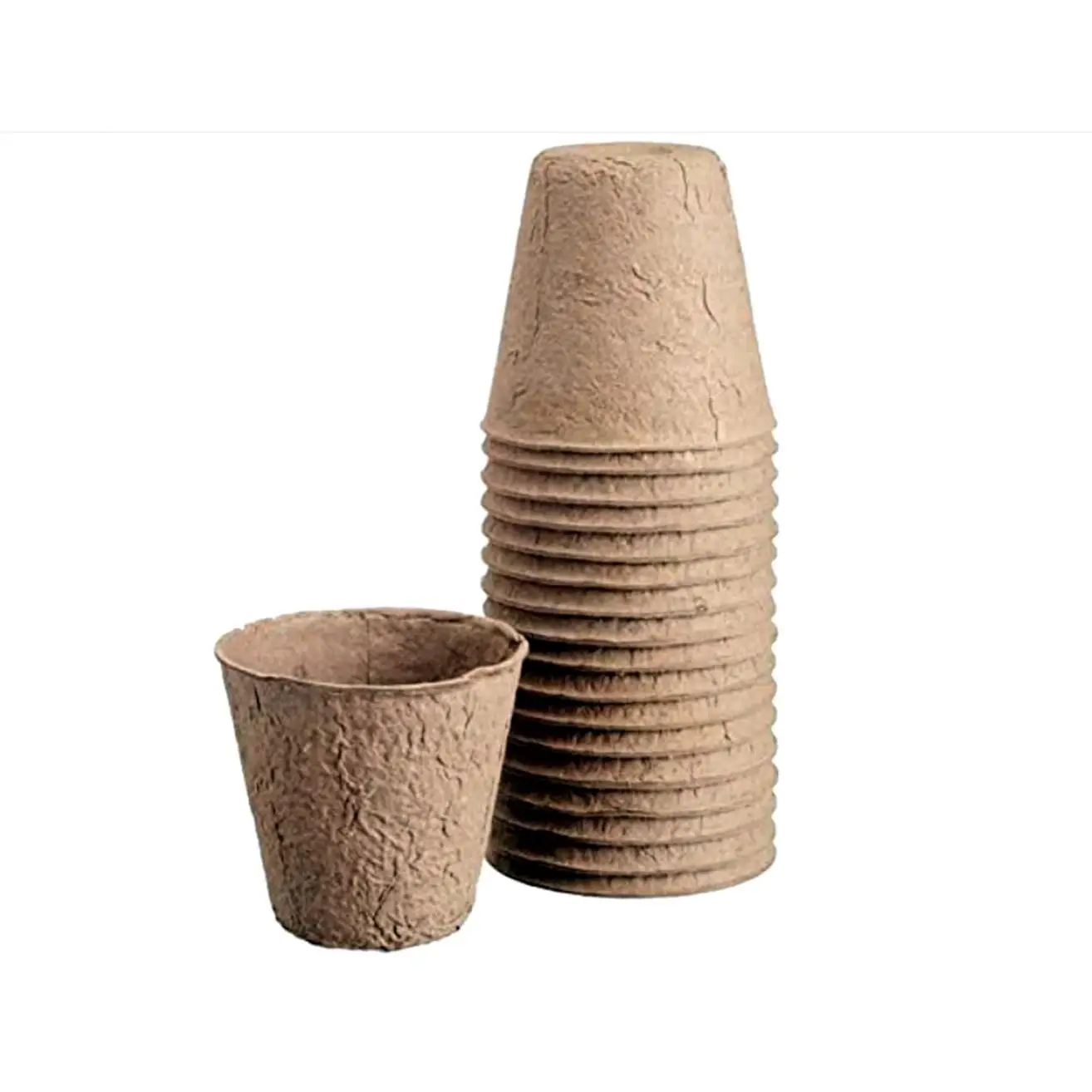 18 Maceta semillero Biodegradable. 8 x 8 cm. 18 Unidades. Flower. Macetas biodegradables en el huerto reducen residuos, fomentan crecimiento de raíces y facilitan trasplantes, promoviendo un ambiente sostenible y saludable.