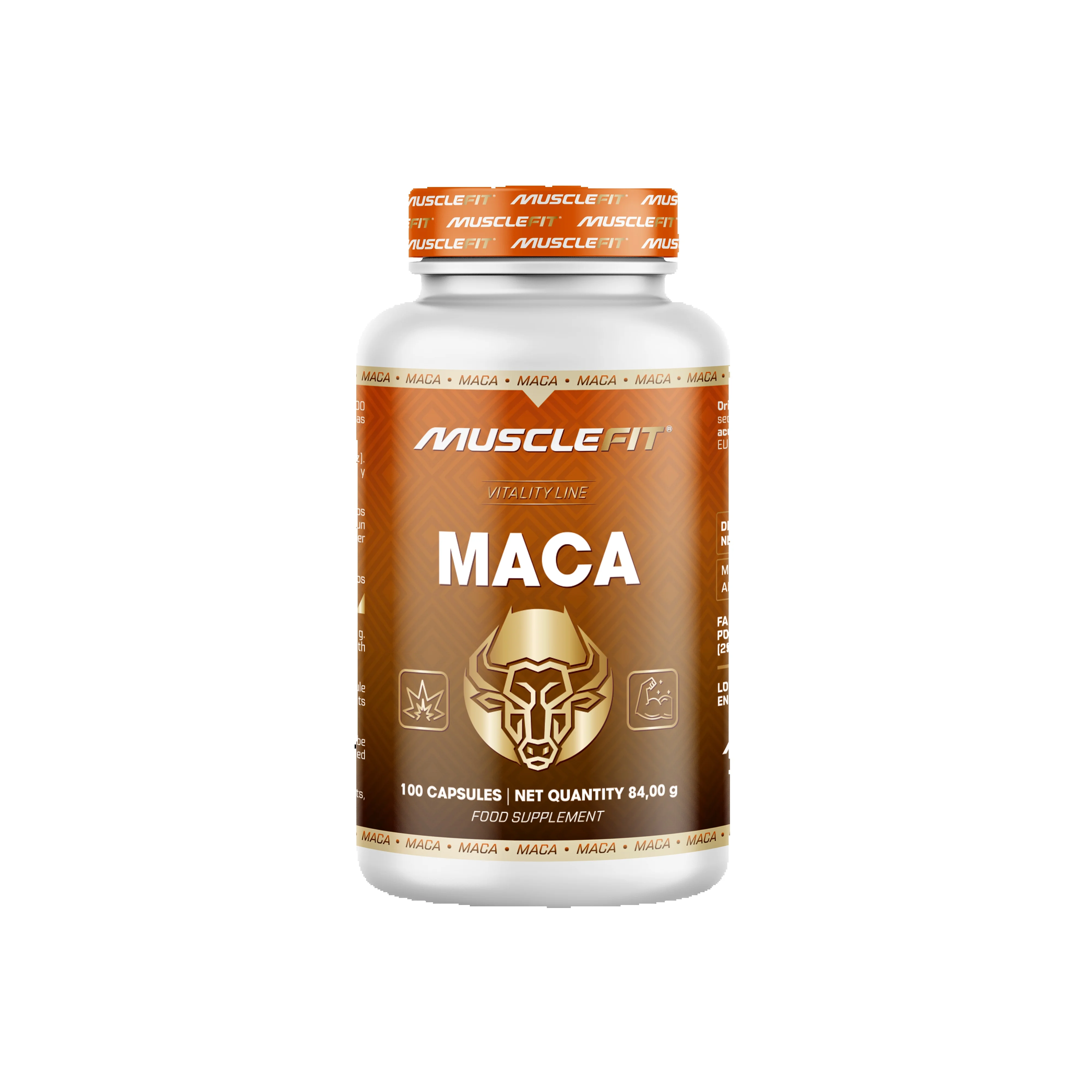 MUSCLEFIT MACA ANDINA 4:1 - 100 cápsulas – 700 mg por cápsula