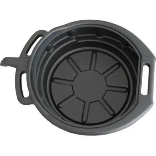 Bandeja recogedora de aceite de 16 litros. Ideal para cambio de aceite en coches y motos, Robusta y práctica