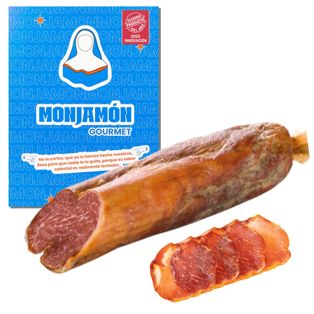 LOMO DE BELLOTA 100% IBÉRICO | Caña 0,4 - 0,5 kg - Al Vacío | Lomonasterio - [ELEGIDO PRODUCTO DEL AÑO 2025] Monjamon y más - Receta natural y tradicional