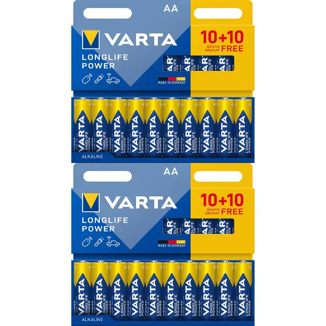 VARTA PILAS AA ALCALINAS LONGLIFE POWER