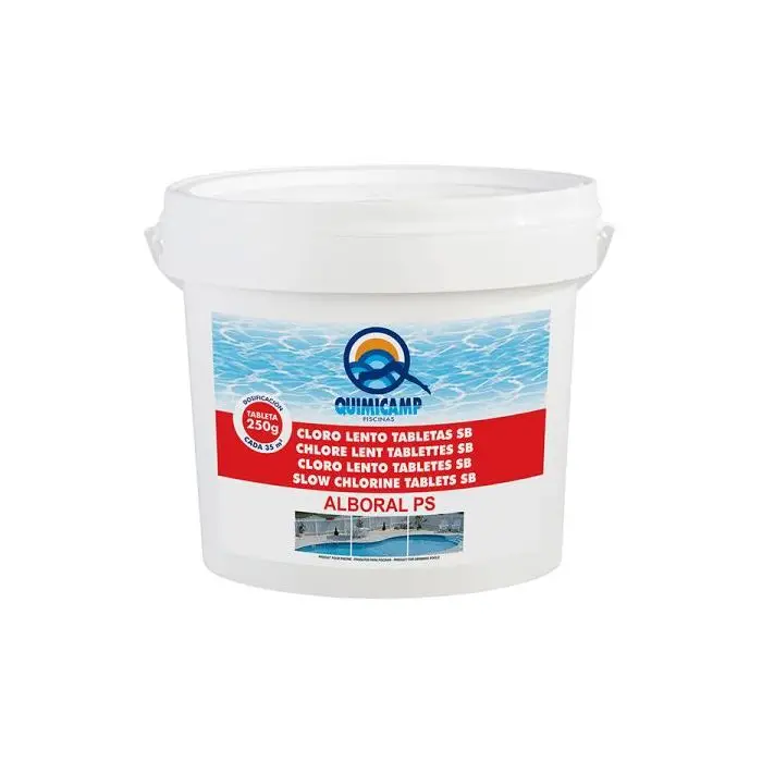 Quimicamp Alboral PS Tabletas - Cloro de Disolución Lenta - 5 Kg