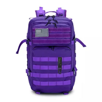 Mochila morada crossfit grande 45 litros táctica militar Prowalk para acampada y senderismo ,