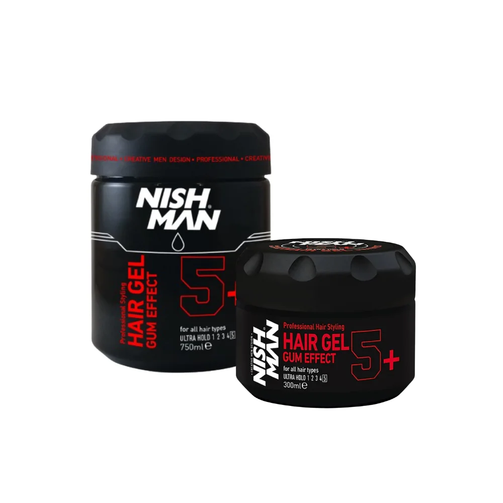 NISHMAN - GOMINA GEL GUMMY ULTRA FUERTE 5+ STYLING Fijador 300/750ML