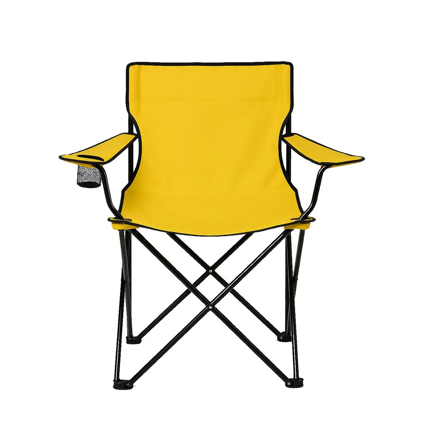 JARDIN202 - Silla de Camping Plegable con Estructura de Acero Inoxidable, Reposabrazos y Funda con Asas, 80x80x50 cm, Resistente al Agua, Ideal para Exterior